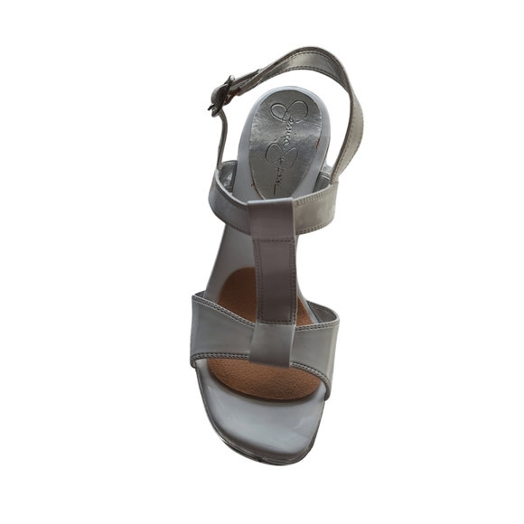 Jessica Simpson Open Toe Platform Clear High Heels - Picture 5 of 8